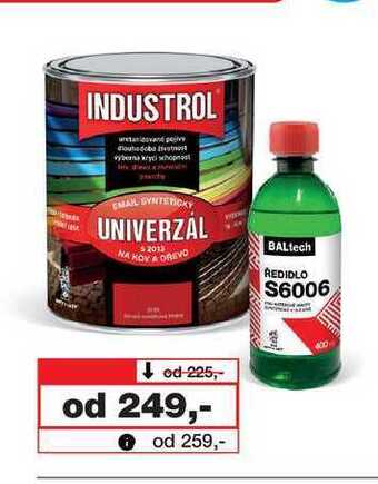 Barvy a laky drogerie Industrol univerzál s2013 nabídka