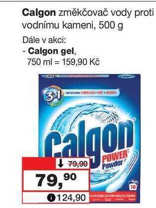 Barvy a laky drogerie Calgon změkčovač vody proti vodnímu kameni, 500 g nabídka