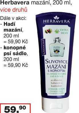 Herbavera mazání, 200 ml