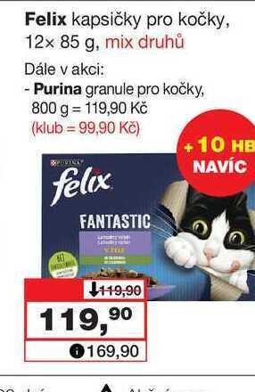 Barvy a laky drogerie Felix kapsičky pro kočky, 12x 85 g nabídka