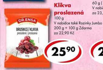CBA Klikva proslazená, 100 g nabídka