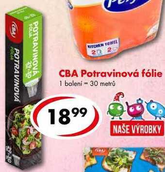 CBA Cba potravinová fólie nabídka