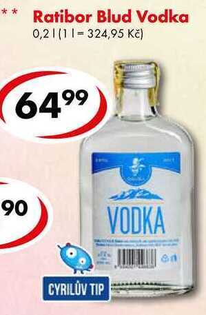 CBA Ratibor blud vodka, 0,2 l nabídka