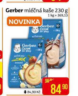 Teta Gerber mléčná kaše 230 g nabídka