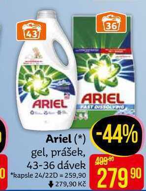 Teta Ariel gel na praní 43 dávek, vybrané druhy nabídka