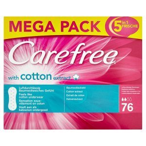 Teta Carefree with cotton extract slipové vložky 76 ks nabídka