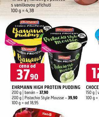 Terno Ehrmann high protein pudding nabídka