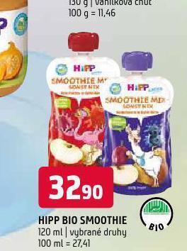 Terno Hipp bio smoothie nabídka