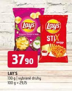 Terno Lay's chipsy nabídka
