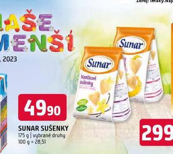 Terno Sunar sušenky nabídka