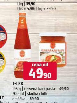 Terno J-lek červená kari pasta nabídka
