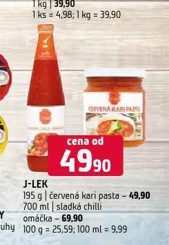 Terno J-lek sladká chilli omáčka nabídka