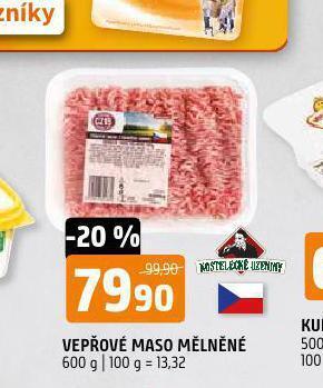 Terno Vepřové maso mělněné nabídka