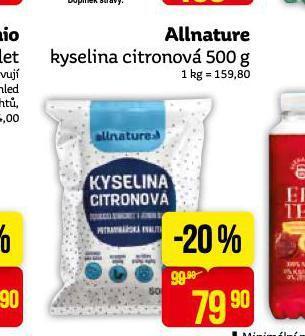Teta Allnature kyselina citronová nabídka