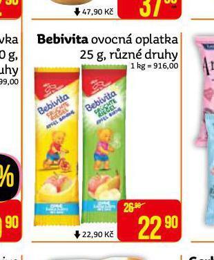 Teta Bebivita ovocná oplatka nabídka