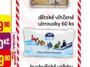 Teta Tip line dětské vlhčené ubrousky nabídka