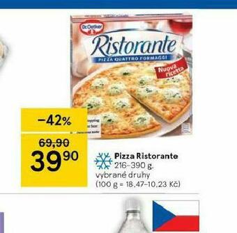 Tesco Pizza ristorante nabídka