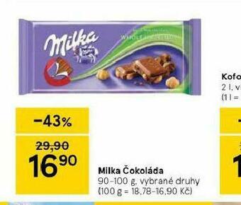 Tesco Milka čokoláda nabídka