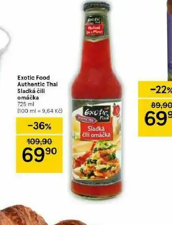 Exotic food authentic thai sladká čili omáčka