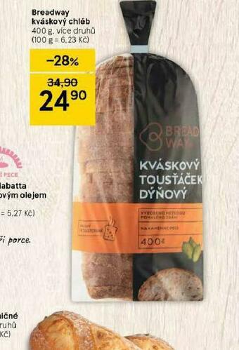 Tesco Breadway kváskový chléb nabídka