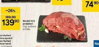 Tesco Hovězí krk podplečí nabídka
