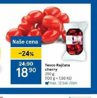 Tesco Rajčata cherry nabídka
