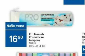 Tesco Prof ormula kosmetické tampony nabídka