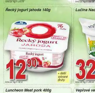 Lidl Řecký jogurt jahoda nabídka