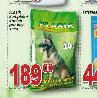 Lidl Klasik kompletní krmivo pro psy nabídka