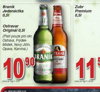 Lidl Pivo ostravar original nabídka
