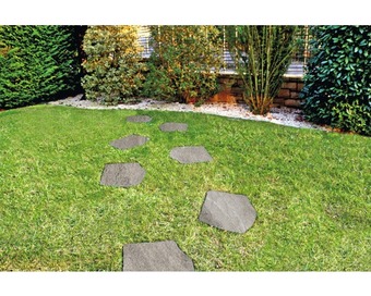 Hornbach Nášlapný kámen flairstone etna 42 x 36 x 2 cm tmavě šedý nabídka