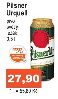 COOP DISKONT Pilsner Urquell nabídka
