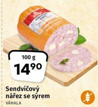 Coop Sendvičový nářez se sýrem VÁHALA nabídka