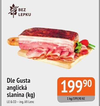 Coop hb Dle Gusta anglická slanina (kg) nabídka