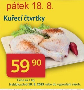 Kubík potraviny Kuřecí čtvrtky nabídka
