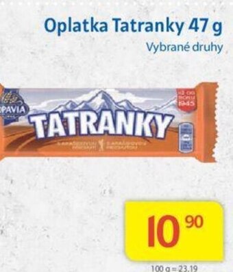 Kubík potraviny Oplatka Tatranky 47 g nabídka