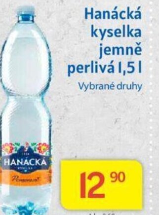 Kubík potraviny Hanácká kyselka jemně perlivá 1,5L nabídka