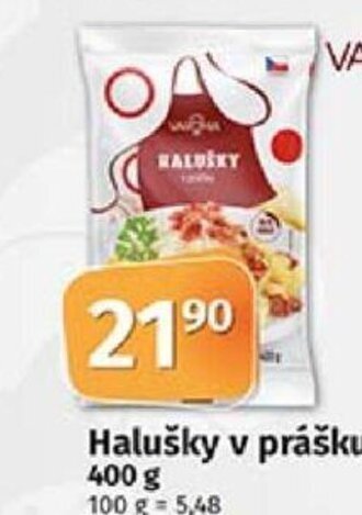 Halušky v prášku