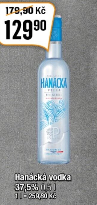 TEMPO Hanácká vodka 37,5% 0,5 L nabídka