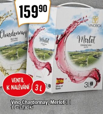 TEMPO Vino Chardonnay, Merlot 3 L nabídka
