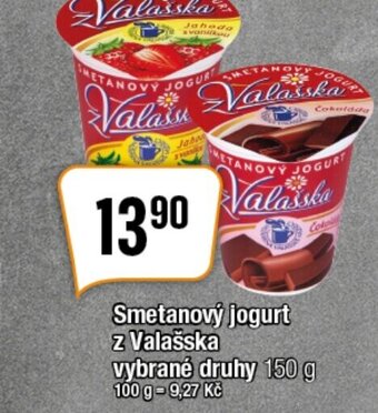 TEMPO Smetanový jogurt z Valašska vybrané druhy 150 g nabídka