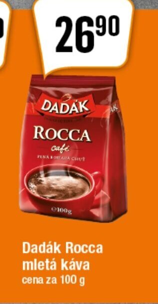 TEMPO Dadák Rocca mletá káva cena za 100 g nabídka