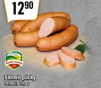 TEMPO Libové párky cena za 100 g nabídka