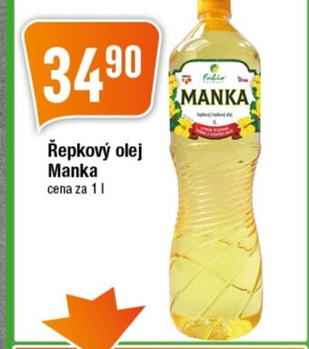 TEMPO Řepkový olej Manka cena za 1L nabídka