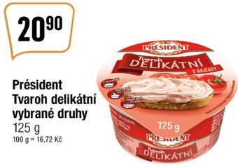TEMPO Président Tvaroh delikátní vybrané druhy 125 g nabídka