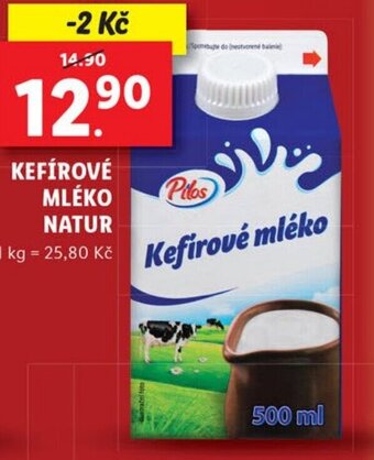 Lidl KEFÍROVÉ MLÉKO NATUR nabídka