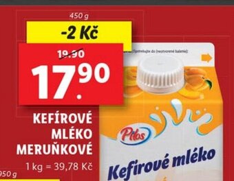 Lidl KEFÍROVÉ MLÉKO MERUŇKOVÉ nabídka