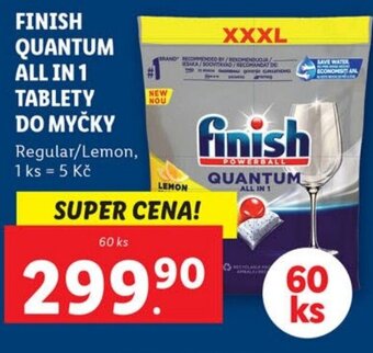 Lidl FINISH QUANTUM ALL IN 1 TABLETY DO MYČKY nabídka