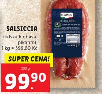 Lidl SALSICCIA nabídka