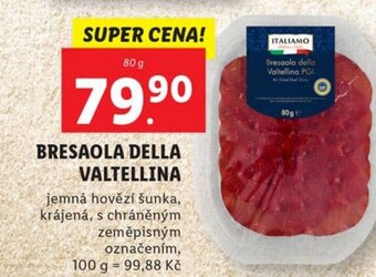 Lidl BRESAOLA DELLA VALTELLINA nabídka